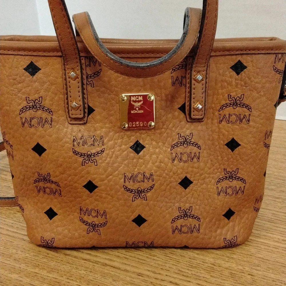 MCM Mini Anya Top Zipper Shopper Tote - Picture 2 of 8